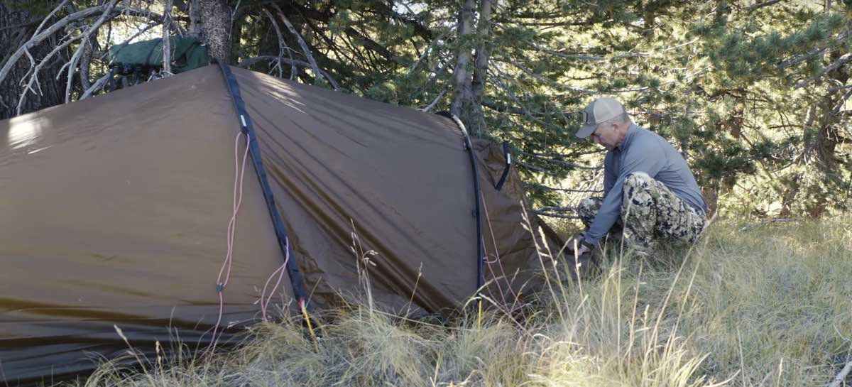 Randy Newberg's Backcountry Camp and Clothing Setup in the Arizona